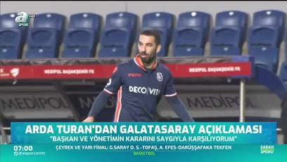 >Arda Turan'dan Galatasaray açıklaması