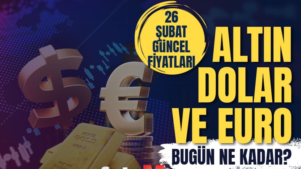 CANLI ALTIN FİYATLARI 26 Şubat: Gram, çeyrek altın ne kadar? Güncel altın ve Dolar kuru CANLI ALTIN FİYATLARI 26 Şubat: Gram, çeyrek altın ne kadar? Güncel altın ve Dolar kuru