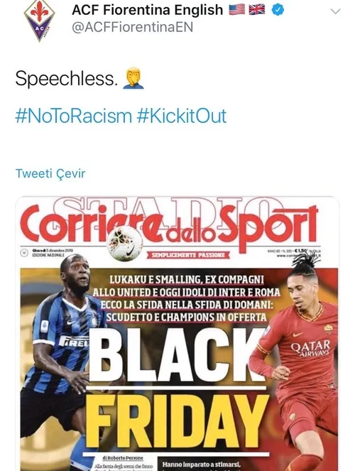 Corriere dello Sport'tan İtalya'yı karıştıran "Black Friday" manşeti - 4