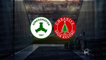 Giresunspor Ümraniyespor maçı CANLI