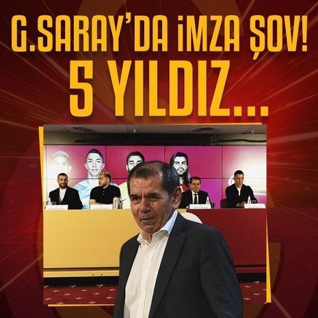 Galatasaray’da imza şov! 5 yıldız...