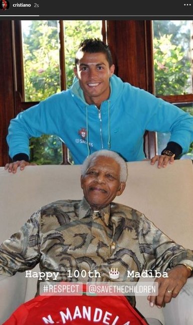 Ronaldo, Nelson Mandela’nın doğum gününü unutmadı