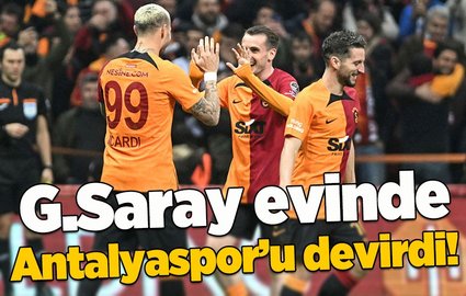 G.Saray evinde Antalyaspor'u devirdi!