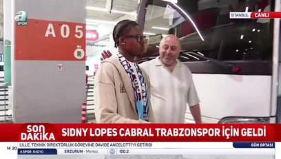>Trabzonspor'un yeni transferi İstanbul'da!