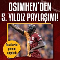 Osimhen’den 5. yıldız paylaşımı!