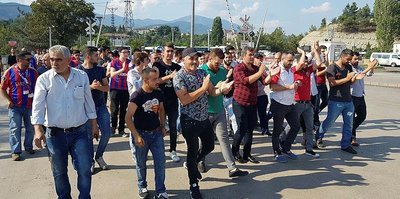 Taraftardan Karabükspor'a destek yürüyüşü