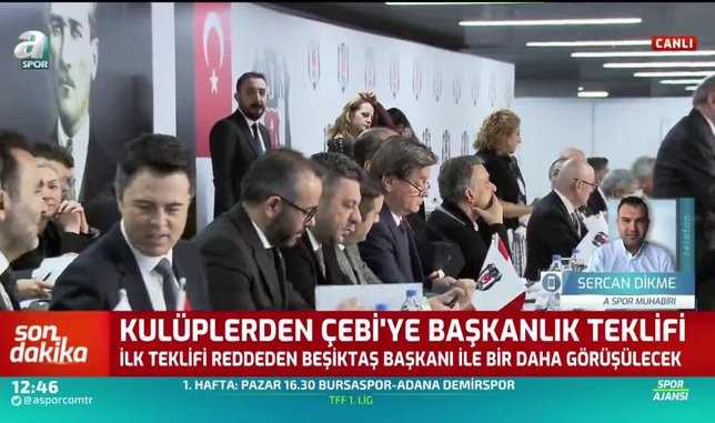 Kulüpler Birliği'nden Beşiktaş Başkanı Ahmet Nur Çebi'ye teklif!
