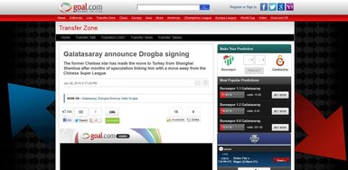 Dış basında Drogba transferi