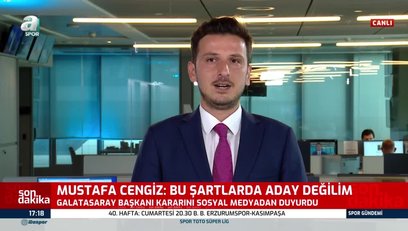 >Mustafa Cengiz: Bu şartlarda aday değilim