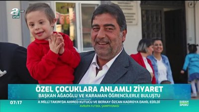 >Trabzonspor'dan özel çocuklara anlamlı ziyaret