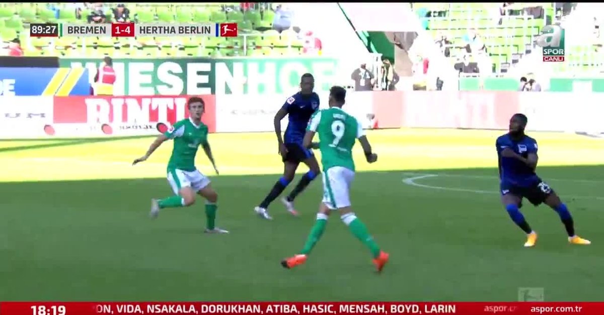Gol Werder Bremen 1 4 Hertha Berlin Videosunu Izle Fotomac Tv