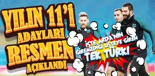 ’Yılın 11’i’ adayları resmen açıklandı