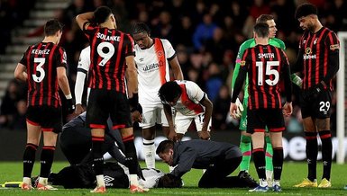 İngiltere'de korkutan olay! Bournemouth-Luton Town maçında Tom Lockyer kalp krizi geçirdi