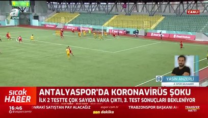 >Antalyaspor'da corona virüsü şoku! 3. test...