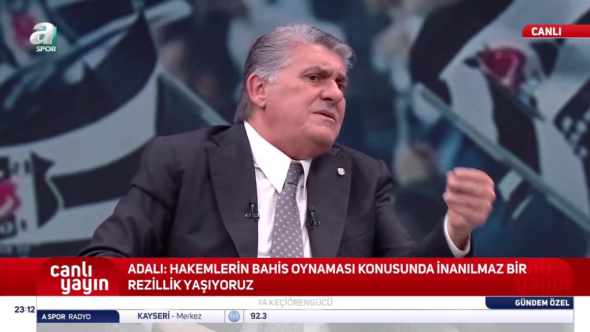 Serdal Adalı: Hakemlerin bahis oynamasıyla ilgili …
