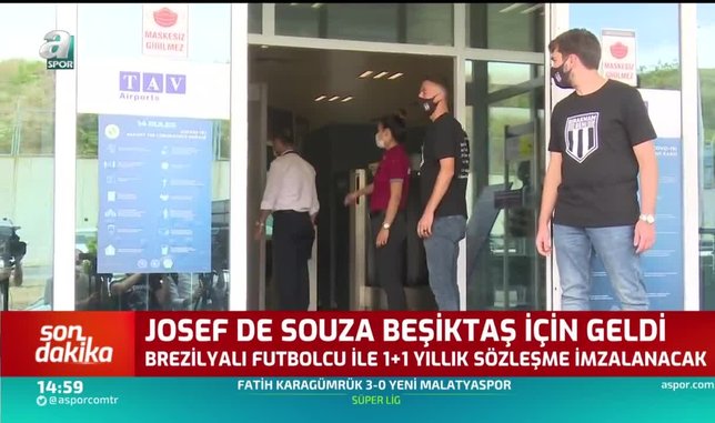 Josef de Souza Beşiktaş için İstanbul'a geldi