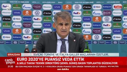 >Şenol Güneş'ten İsviçre - Türkiye maçı sonrası açıklamalar