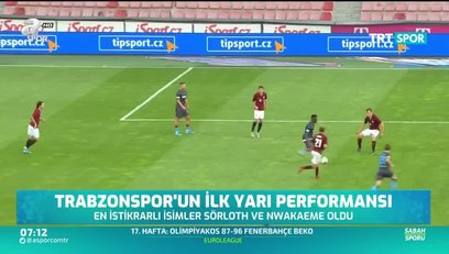 >Trabzonspor'un ilk yarı performansı