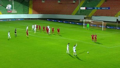 >GOL | Türkiye (U21) 0 - 1 Sırbistan (U21)