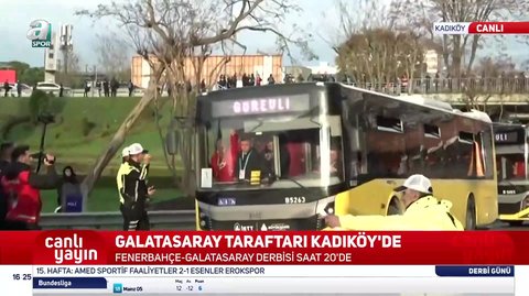 G.Saray taraftarı Kadıköy'e ulaştı!