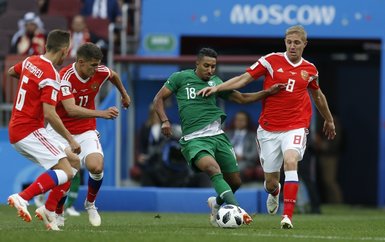 Rusya - Suudi Arabistan maçından kareler...