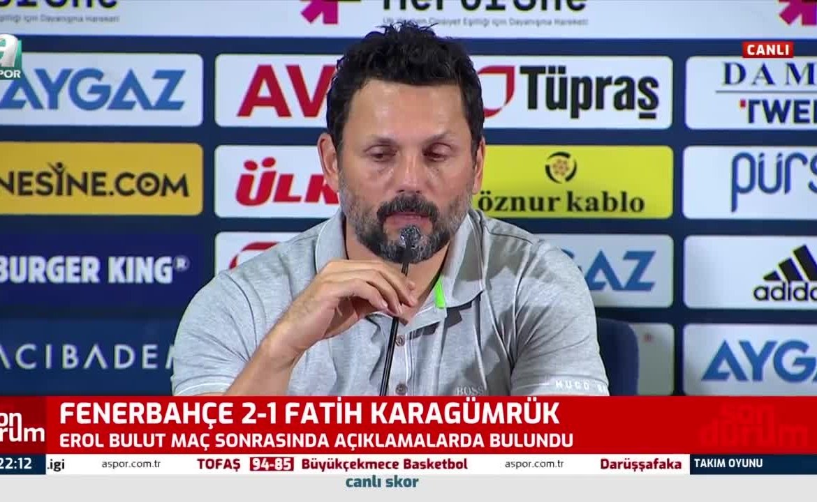 Fenerbahce Teknik Direktoru Erol Bulut Penaltidan Once Cisse Ye Yapilan Faul Verilmedi Videosunu