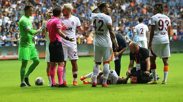 Adana Demirspor Galatasaray maçında Benjamin Stambouli kırmızı kart gördü