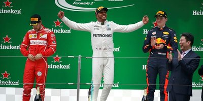 Çin'de zafer Hamilton'ın
