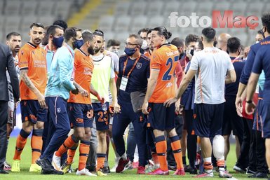Başakşehir - Galatasaray maçının ardından gerginlik! İşte o anlar