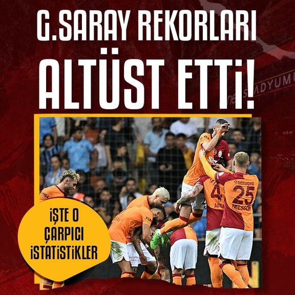 Galatasaray rekorlara doymuyor! İşte o çarpıcı istatistikler