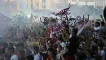Hatayspor’un şampiyonluğu coşkuyla kutlandı! İşte o görüntüler...