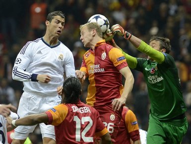 Galatasaray - Real Madrid maçından kareler