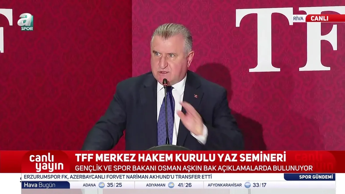 Bakan Bak: Hakemlikte Dönüşüm Sürüyor