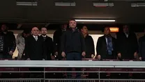 Başkan Saran tribünde