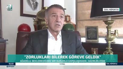 >Trabzonspor Başkanı Ahmet Ağaoğlu: Zorlukları bilerek göreve geldik