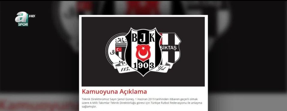 Beşiktaş'tan Şenol Güneş açıklaması