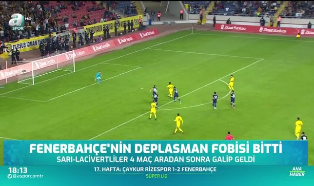 Fenerbahçe'nin deplasman fobisi bitti