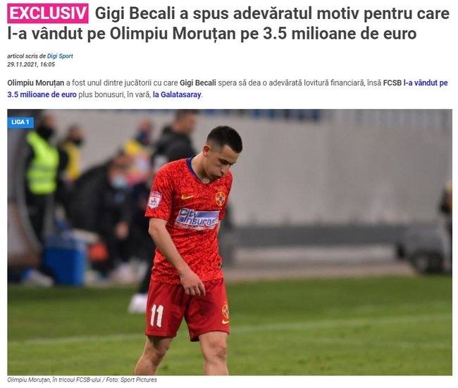 Galatasaray Haberleri Gigi Becali Acikladi Morutan I Galatasaray A Ucuza Sattim Cunku Fotomac
