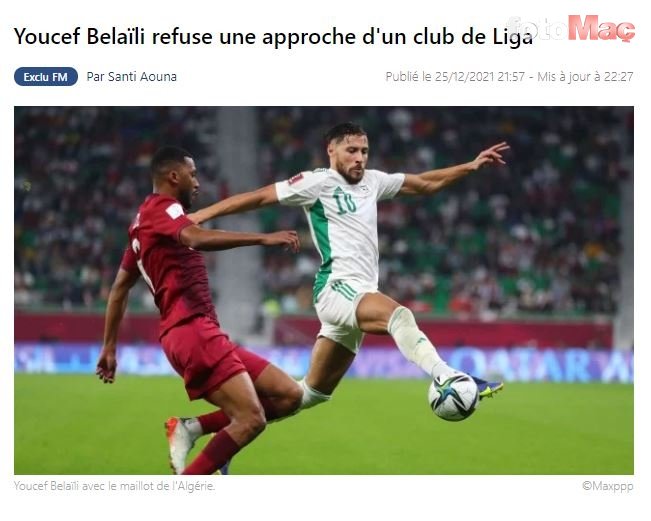 GALATASARAY HABERLERİ - Galatasaray'ın gözdesi Youcef Belaili o teklifi reddetti!