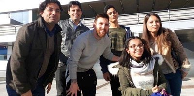 Suriyeli sığınmacıya Messi'den büyük sürpriz