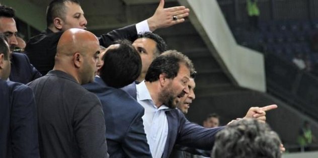MKE Ankaragücü taraftarı ile Başkan Mehmet Yiğiner arasında gerginlik