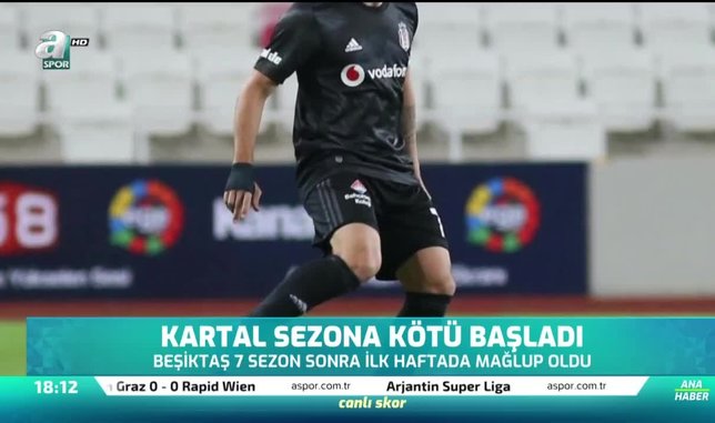Beşiktaş sezona kötü başladı