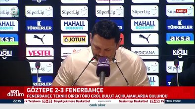 Erol Bulut: Olmayan bir penaltı verilirse her hoca itiraz eder