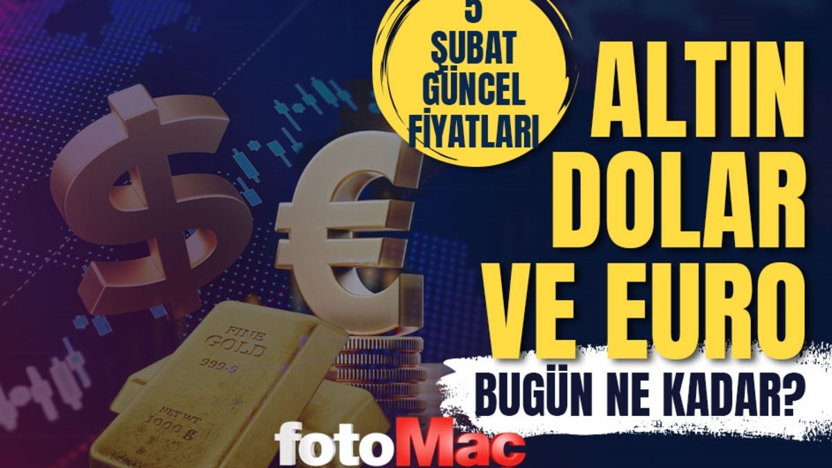 Altın fiyatları 5 Şubat: Çeyrek, yarım, tam altın güncel değerleri ve Dolar Kuru analizi Altın fiyatları 5 Şubat: Çeyrek, yarım, tam altın güncel değerleri ve Dolar Kuru analizi