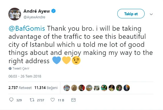 Fenerbahçe'den Gomis'e cevap! - 3