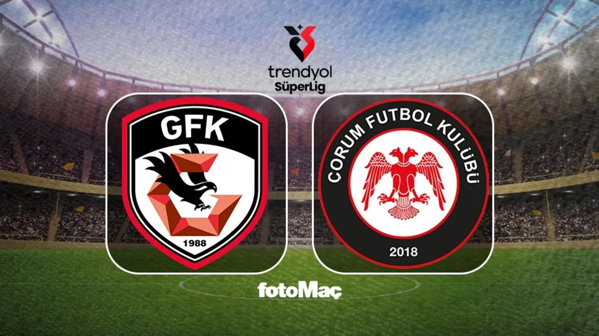 Gaziantep FK - Arca Çorum FK maçı canlı anlatım