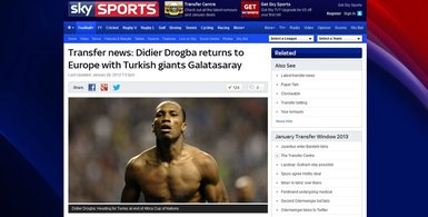Dış basında Drogba transferi