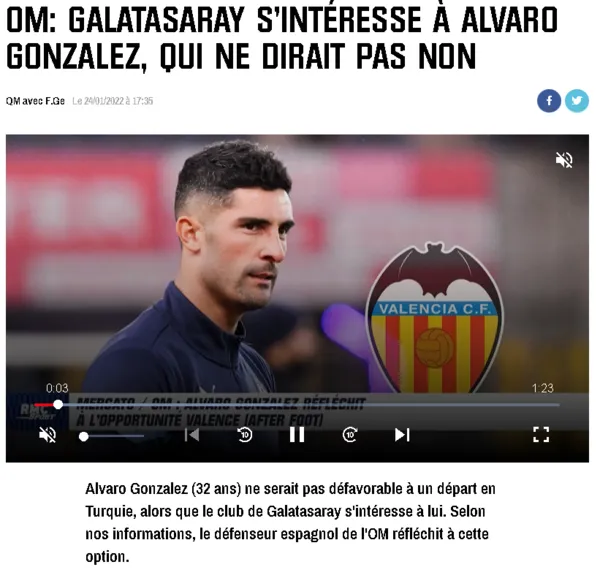 GALATASARAY TRANSFER HABERLERİ - Fransızlar duyurdu! Cimbom'un hedefindeki stoper Alvaro Gonzalez - 1