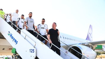 Beşiktaş kafilesi Alanya'ya geldi