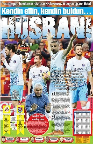 Yerel gazetelerden Trabzonspor’a sert sözler